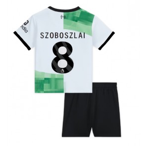 Liverpool Szoboszlai Dominik #8 Koszulka Wyjazdowych Dziecięca 2023-24 Krótki Rękaw (+ Krótkie spodenki)